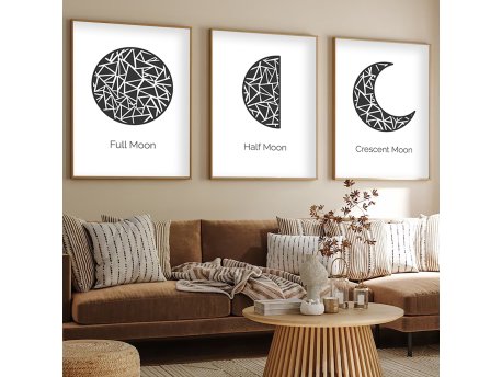 WALLXPERT Dekorativna slika iz 3 dela Huhu225 50 x 35