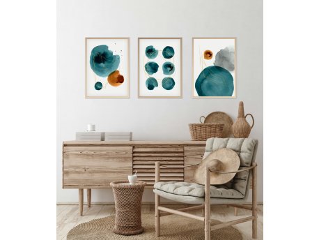 WALLXPERT Dekorativna slika iz 3 dela Huhu117 30 x 40