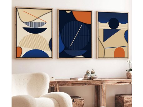 WALLXPERT Dekorativna slika iz 3 dela Huhu101 30 x 40