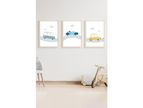 WALLXPERT Dekorativna slika iz 3 dela Huhu151 30 x 40