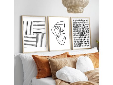 WALLXPERT Dekorativna slika iz 3 dela Huhu239 20 x 30