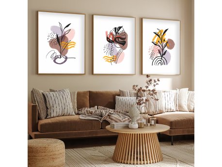 WALLXPERT Dekorativna slika iz 3 dela Huhu227 20 x 30