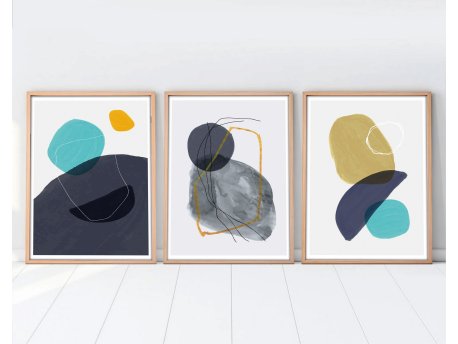 WALLXPERT Dekorativna slika iz 3 dela Huhu118 20 x 30