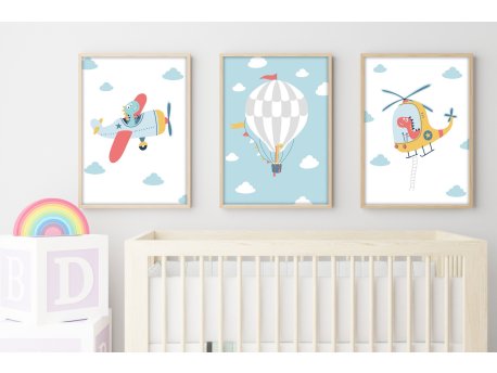 WALLXPERT Dekorativna slika iz 3 dela Huhu191 20 x 30