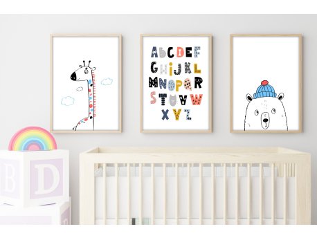 WALLXPERT Dekorativna slika iz 3 dela Huhu194 20 x 30