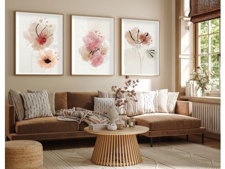 WALLXPERT Dekorativna slika iz 3 dela Huhu205 20 x 30