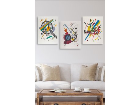 WALLXPERT Dekorativna slika iz 3 dela MDF0098