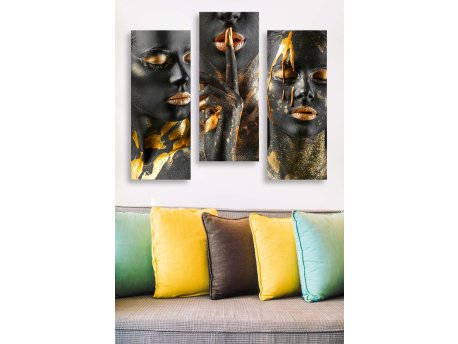 WALLXPERT Dekorativna slika iz 3 dela MDF0039