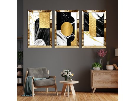 WALLXPERT Dekorativna slika iz 3 dela Huhu393 50 x 70