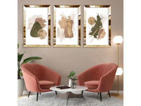 WALLXPERT Dekorativna slika iz 3 dela Huhu394 50 x 70