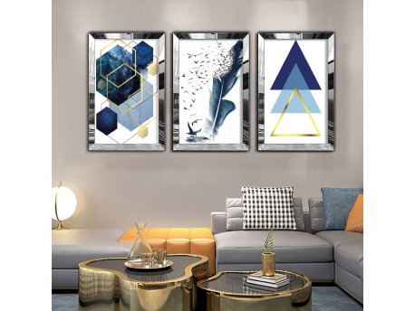 WALLXPERT Dekorativna slika iz 3 dela Huhu410 50 x 70