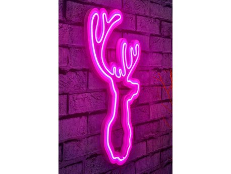 WALLXPERT Zidna LED dekoracija Deer Pink