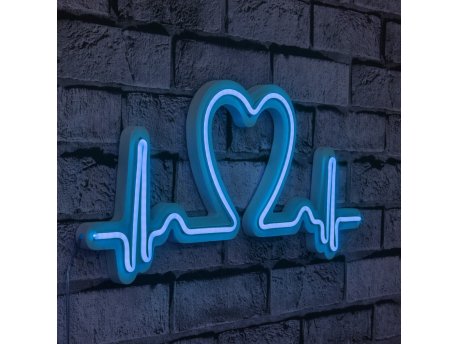 WALLXPERT Zidna LED dekoracija Love Rhythm Blue
