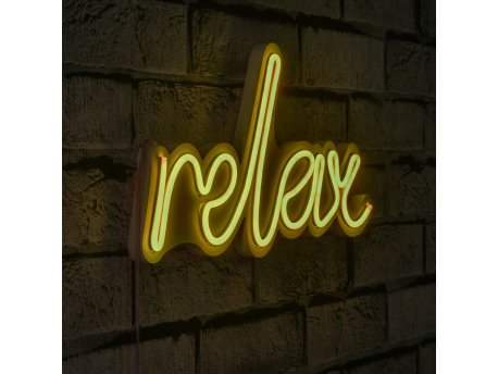 WALLXPERT Zidna LED dekoracija Relax Yellow