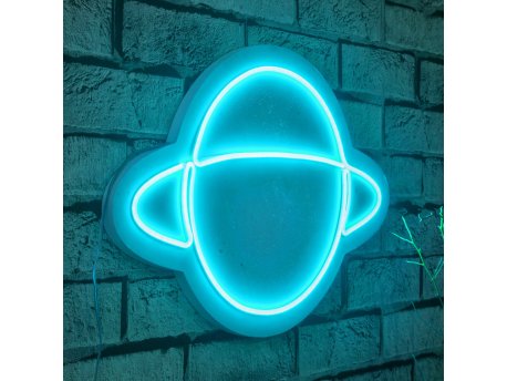 WALLXPERT Zidna LED dekoracija Saturn Blue