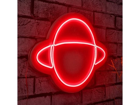 WALLXPERT Zidna LED dekoracija Saturn Red
