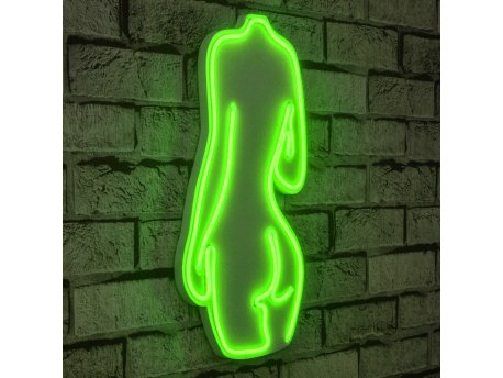 WALLXPERT Zidna LED dekoracija Sexy Woman Green