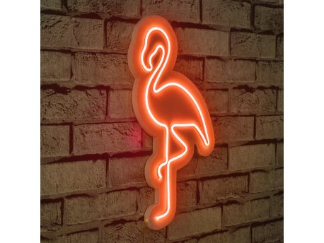 WALLXPERT Zidna LED dekoracija Flamingo Red