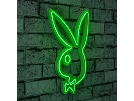 WALLXPERT Zidna LED dekoracija Playboy Green