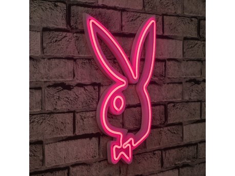 WALLXPERT Zidna LED dekoracija Playboy Pink