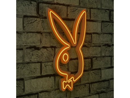 WALLXPERT Zidna LED dekoracija Playboy Yellow