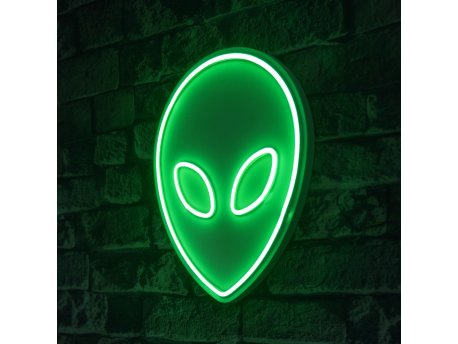 WALLXPERT Zidna LED dekoracija Alien Green
