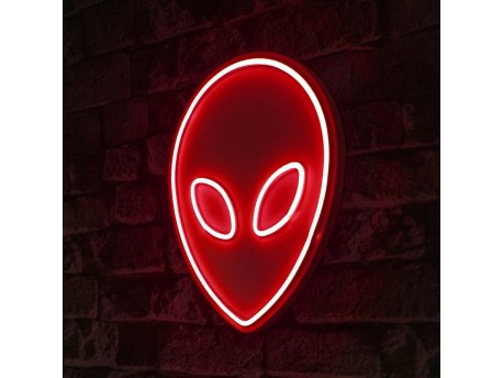 WALLXPERT Zidna LED dekoracija Alien Red
