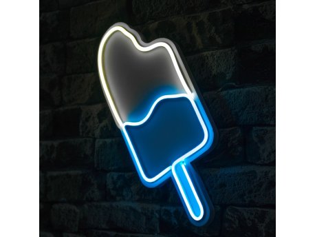 WALLXPERT Zidna LED dekoracija Ice Cream Blue