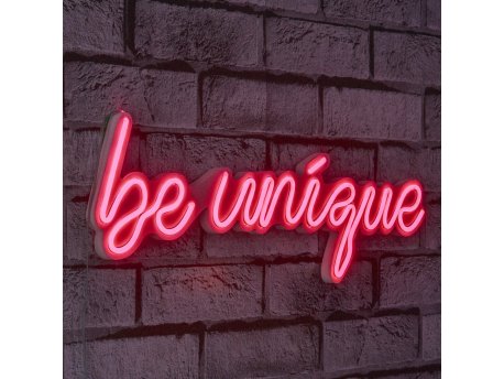 WALLXPERT Zidna LED dekoracija Be Unique Red