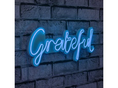 WALLXPERT Zidna LED dekoracija Grateful Blue