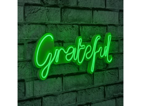 WALLXPERT Zidna LED dekoracija Grateful Green
