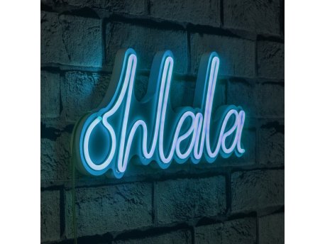 WALLXPERT Zidna LED dekoracija Oh La La Blue