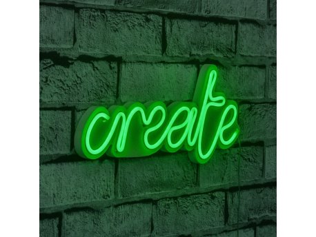 WALLXPERT Zidna LED dekoracija Create Green