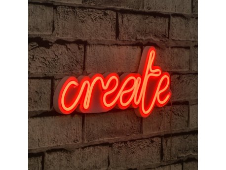 WALLXPERT Zidna LED dekoracija Create Red