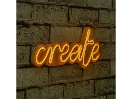 WALLXPERT Zidna LED dekoracija Create Yellow