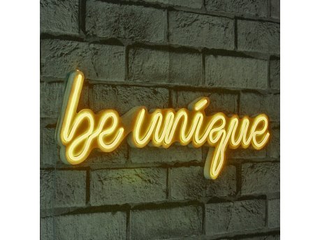 WALLXPERT Zidna LED dekoracija Be Unique Yellow