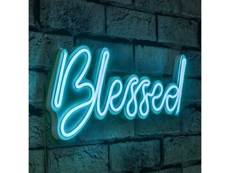 WALLXPERT Zidna LED dekoracija Blessed Blue