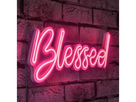 WALLXPERT Zidna LED dekoracija Blessed Pink