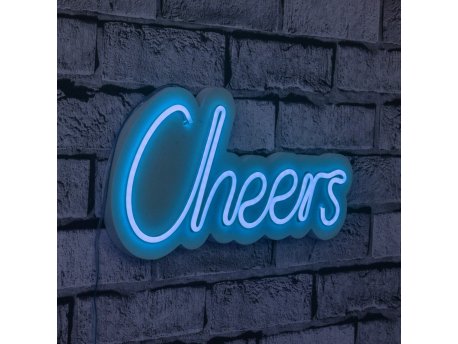 WALLXPERT Zidna LED dekoracija Cheers Blue