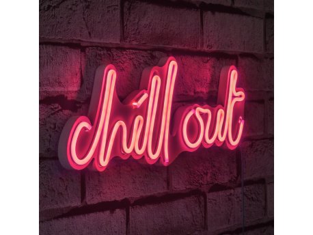 WALLXPERT Zidna LED dekoracija Chill Out Pink