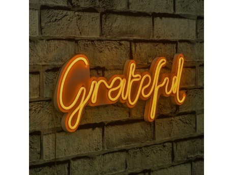 WALLXPERT Zidna LED dekoracija Grateful Yellow