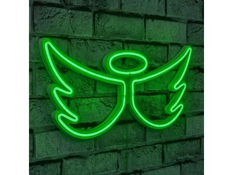 WALLXPERT Zidna LED dekoracija Angel Green