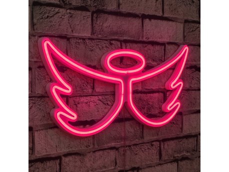 WALLXPERT Zidna LED dekoracija Angel Pink