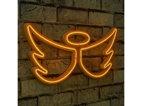 WALLXPERT Zidna LED dekoracija Angel Yellow