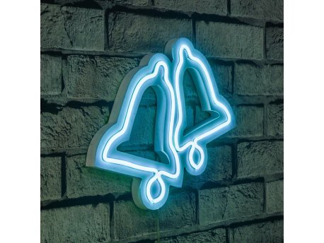 WALLXPERT Zidna LED dekoracija Bells Blue