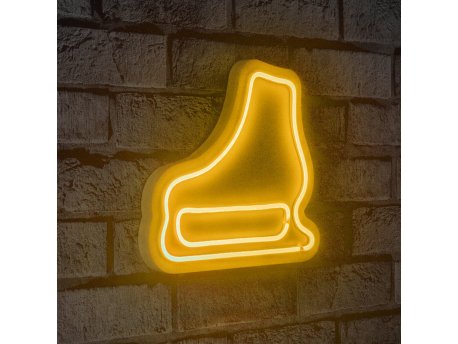 WALLXPERT Zidna LED dekoracija Ice Skate Yellow