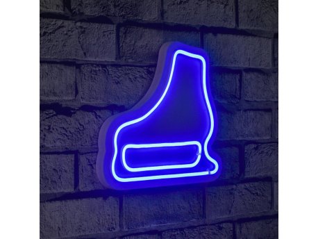 WALLXPERT Zidna LED dekoracija Ice Skate Blue