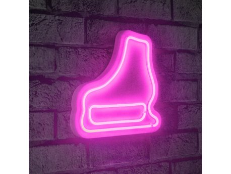 WALLXPERT Zidna LED dekoracija Ice Skate Pink