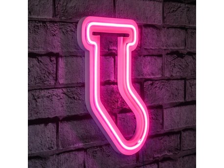 WALLXPERT Zidna LED dekoracija Socks Pink
