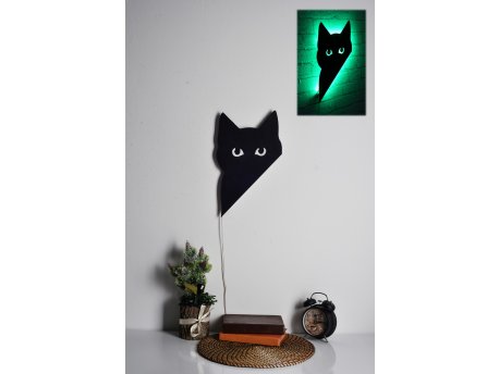 WALLXPERT Zidna LED dekoracija Cat 2 Green